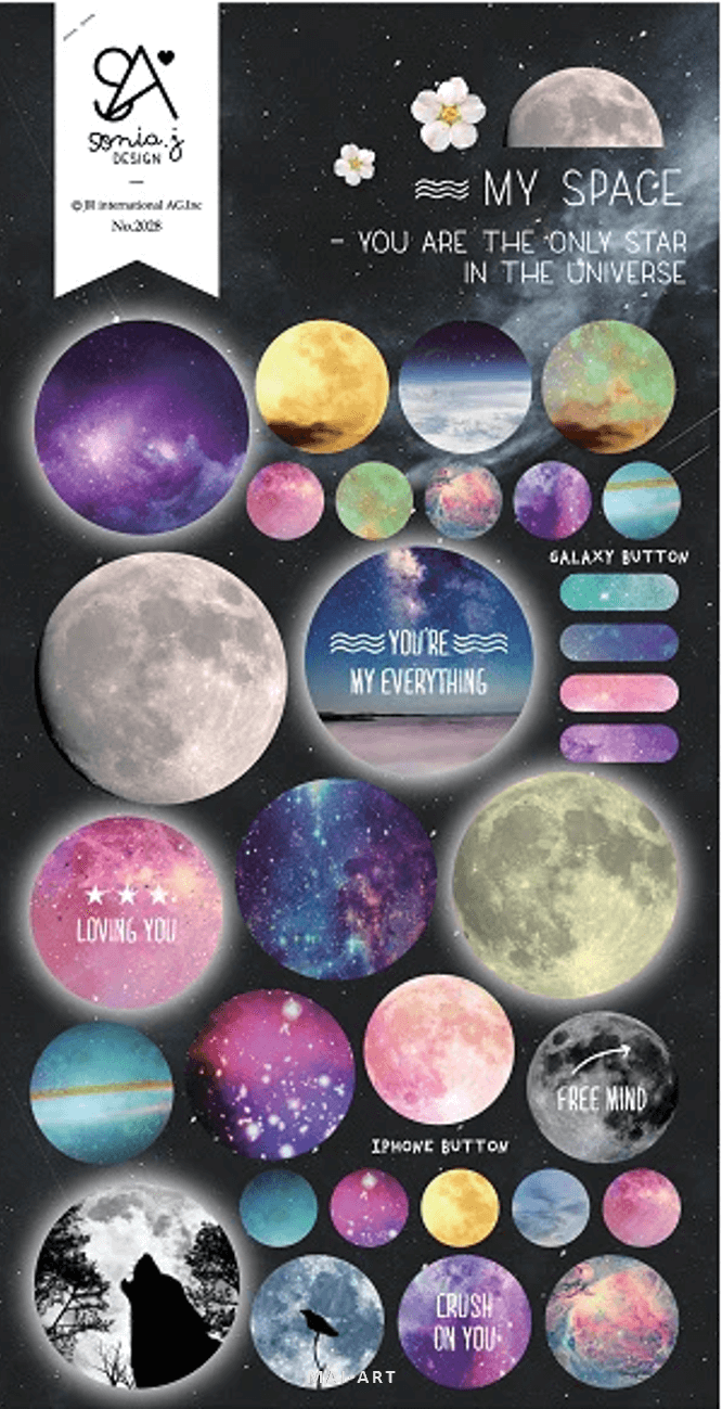 מדבקות עיצוב 2028 MY SPACE