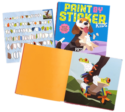 חוברת עבודה PAINT BY STICKER KIDS PETS