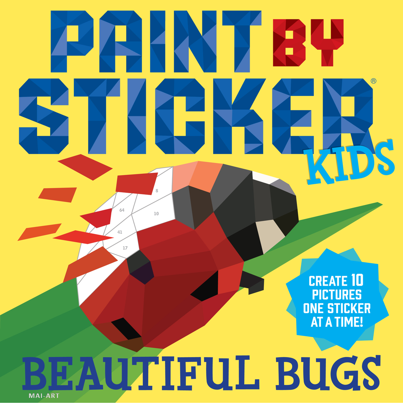 חוברת עבודה PAINT BY STICKER KIDS BEAUTIFUL BUGS