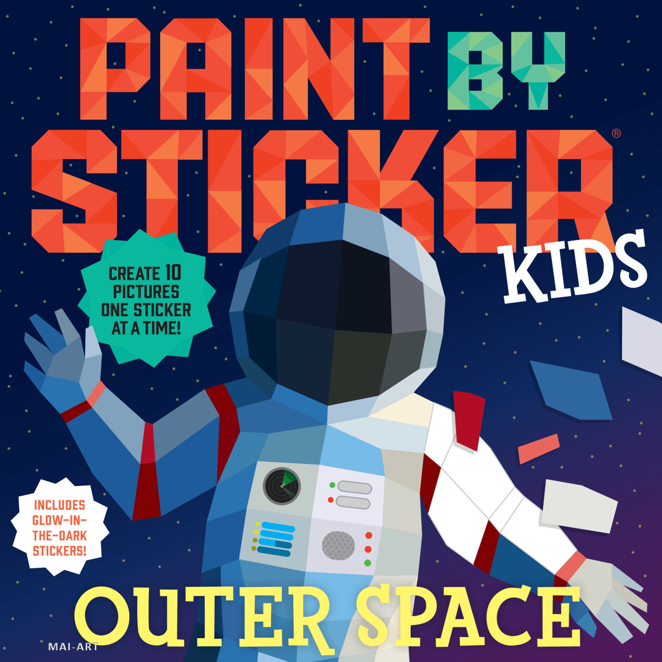 חוברת עבודה PAINT BY STICKER KIDS OUTER SPACE