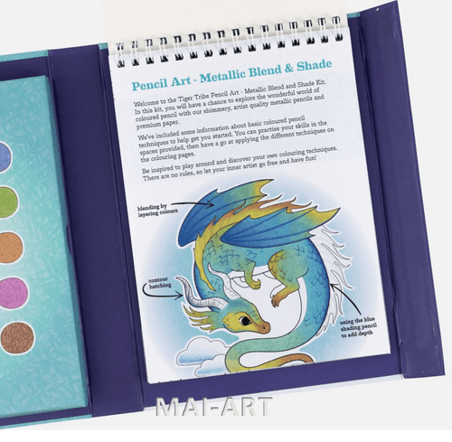 ערכה אומנות בעפרונות - Metallic blend and shade