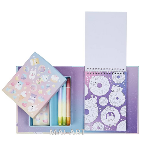 ערכת צביעה - COLOURING SET KAWAII CAFE