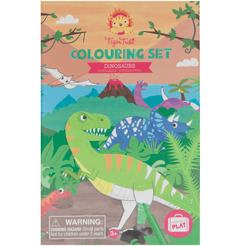 ערכת צביעה - COLOURING SET DINOSAURS