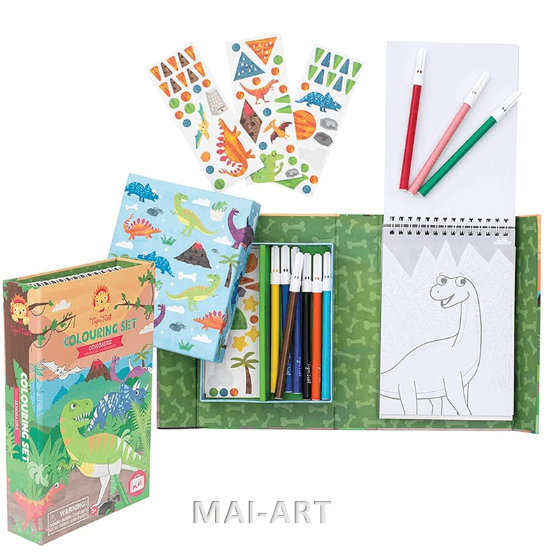 ערכת צביעה - COLOURING SET DINOSAURS