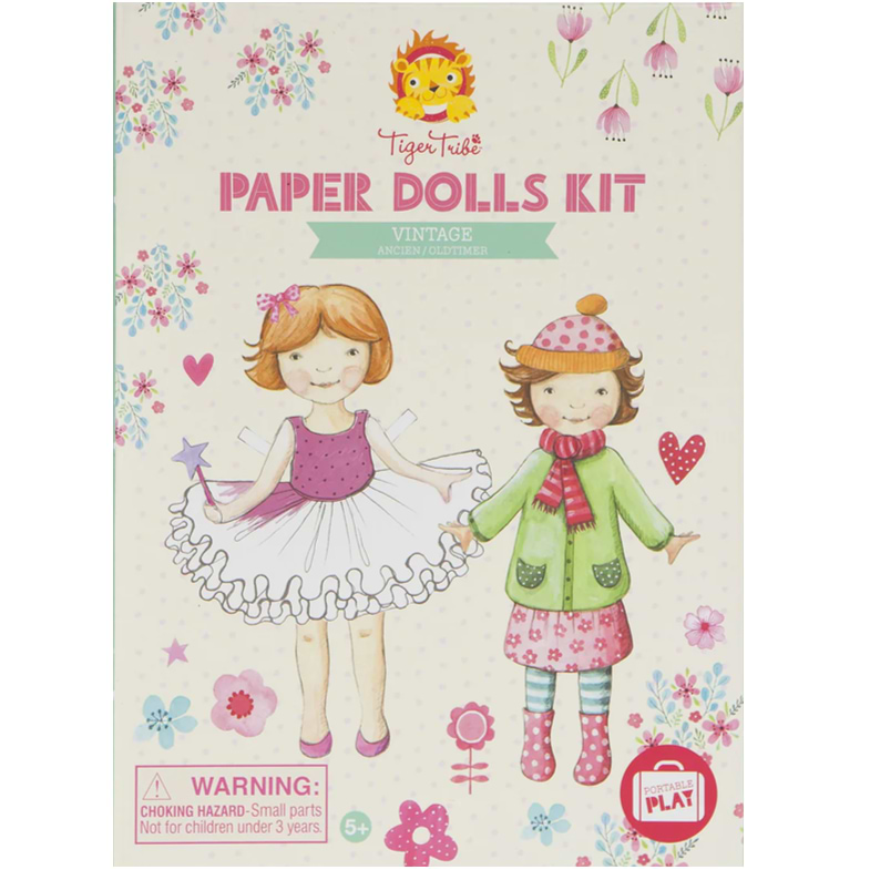 ערכת בובות נייר - PAPER DOLLS KIT VINTAGE
