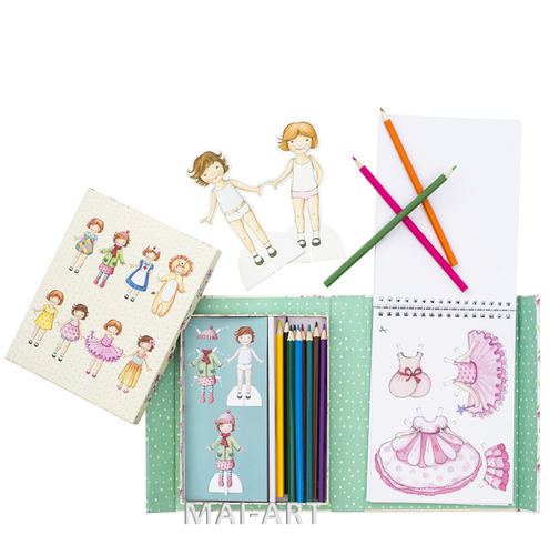 ערכת בובות נייר - PAPER DOLLS KIT VINTAGE