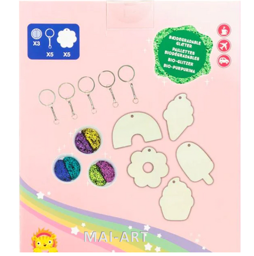 ערכת תגיות מנצנצות - GLITTER GOO BAG CHARMS GLITTER POP