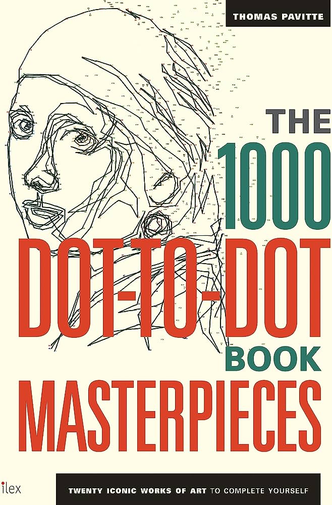חוברת צביעה במספרים THE 1000DOT-TO-DOT BOOK MASTERPICES