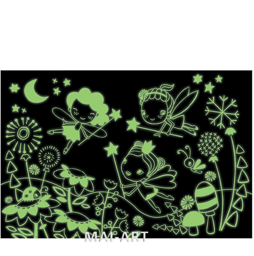 פאזל 100 חלקים פיות- זוהר בחושך GLOW IN THE DARK FAIRIES