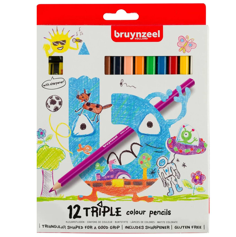 מארז 12 עפרונות ברינזל