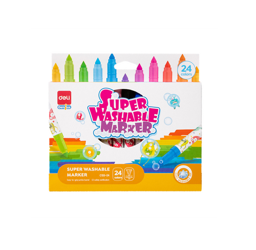סט טושים 24 סופר רחיצים - SUPER WASHABLE
