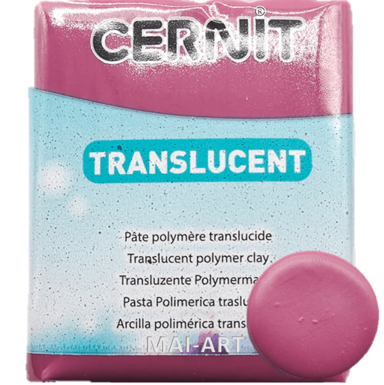 חימר פולימרי סרניט 56גר' BORDEAUX 411 - TRANSLUCENT