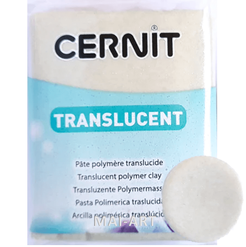 חימר פולימרי סרניט 56גר' GLITTER GOLD 050 - TRANSLUCENT
