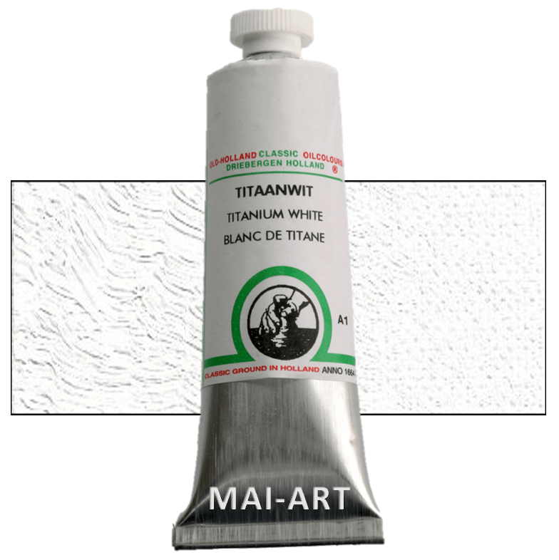 צבע שמן אולד הולנד 40מ"ל Titanium White סדרה A1 