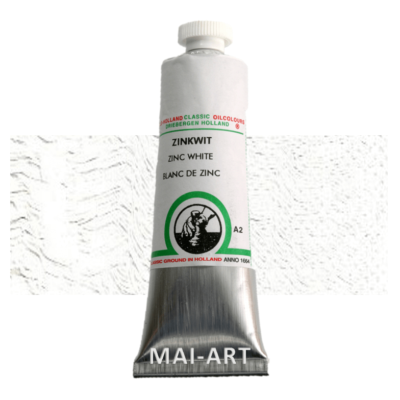 צבע שמן אולד הולנד 40מ"ל  Zinc White סדרה A2 