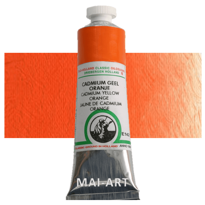צבע שמן אולד הולנד 40 מל Cadmium Yellow Orange סדרה E142