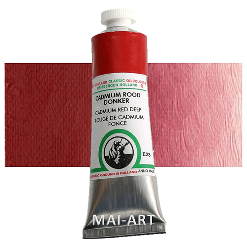 צבע שמן אולד הולנד 40 מל Cadmium Red Deep סדרה E23
