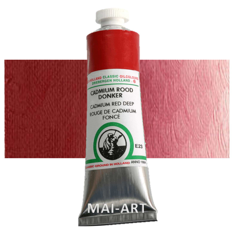 צבע שמן אולד הולנד 40 מל Cadmium Red Deep סדרה E23