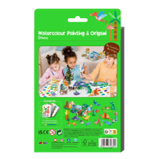 ערכת צבעי מים ואוריגמי DINOS