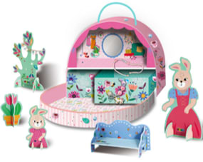 ערכת LITTLE HAND'S PLAY BOX MISS BUNNY'S HOME