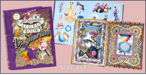 ספר מדבקות THE ANTIQUARIAN STICKER BOOK IMAGINARIUM