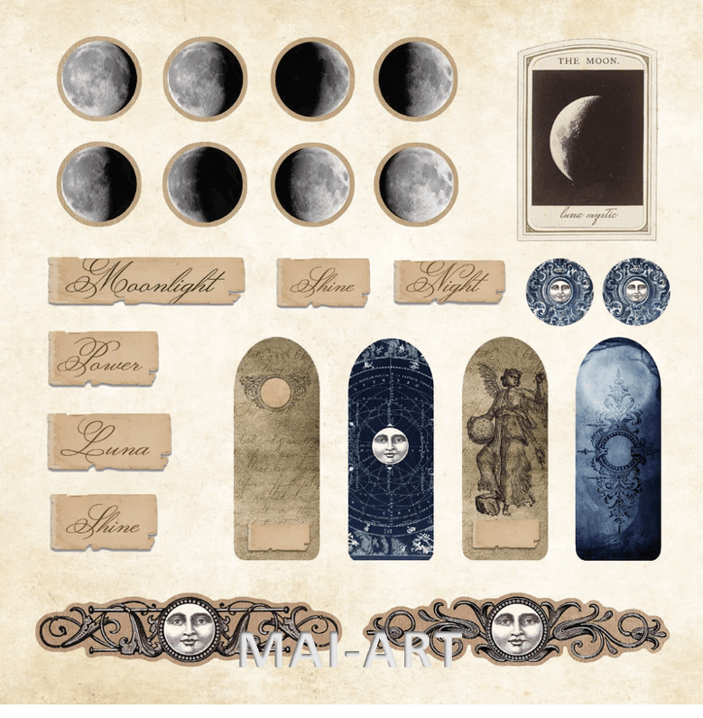 חוברת מדבקות MYSTICAL EPHEMERA