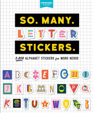 ספר מדבקות  SO.MANY LETTER STICKERS