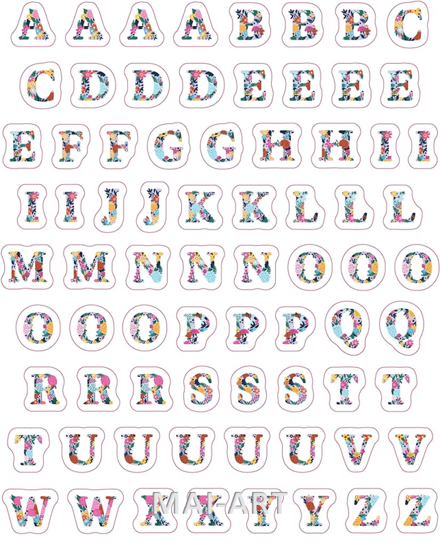 ספר מדבקות  SO.MANY LETTER STICKERS
