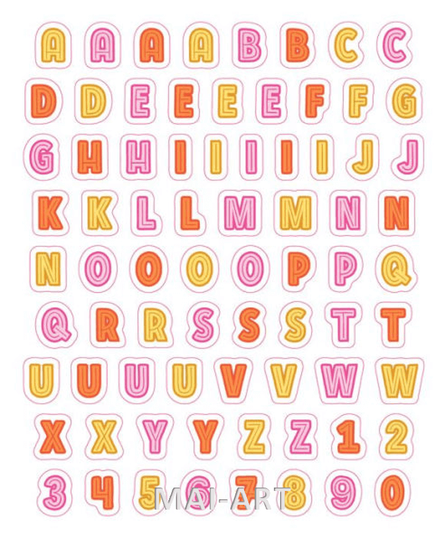 ספר מדבקות  SO.MANY LETTER STICKERS