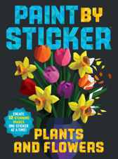 חוברת עבודה PAINT BY STICKER PLANTS AND FLOWERS