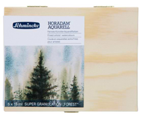 סט צבעי מים SUPER GRANULATION FOREST 5X15ML