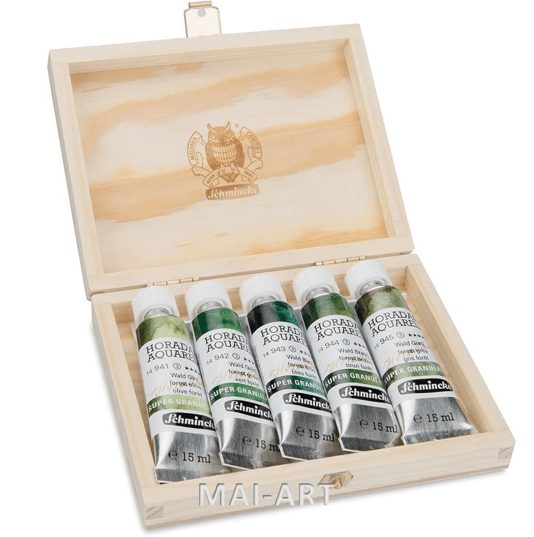 סט צבעי מים SUPER GRANULATION FOREST 5X15ML