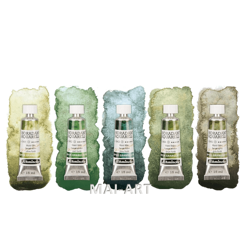 סט צבעי מים SUPER GRANULATION FOREST 5X15ML