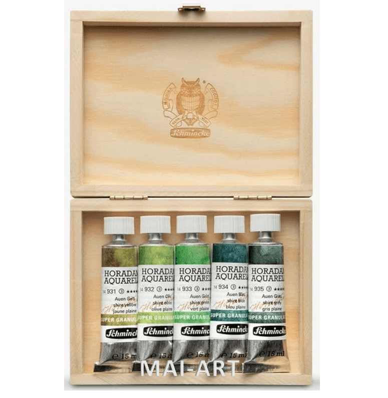 סט צבעי מים SUPER GRANULATION SHIRE 5X15ML