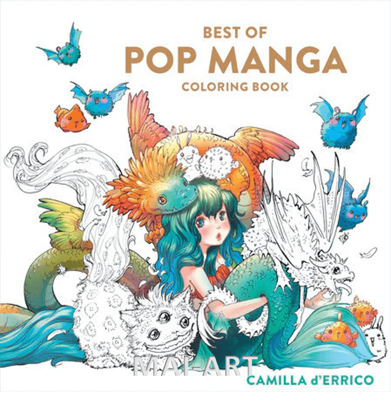 ספר צביעה BEST OF POP MANGA 