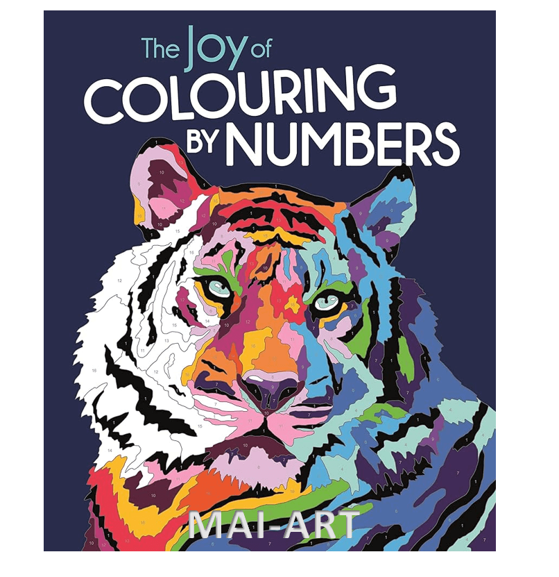 חוברת צביעה THE JOY OF COLOURING BY NUMBERS
