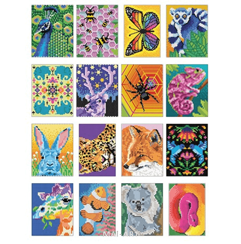 חוברת צביעה בפיקסלים COLOUR QUEST amazing animals