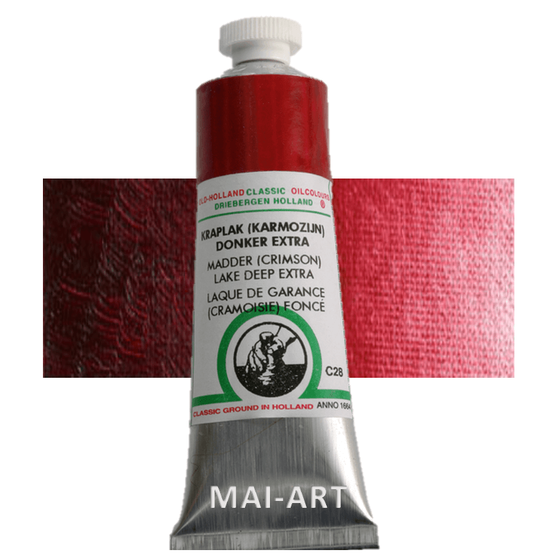 צבע שמן אולד הולנד 40 מל  Madder (Crimson) Lake Deep Extra סדרה C28