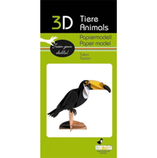 ערכת הרכבה מנייר טוקאן 3D