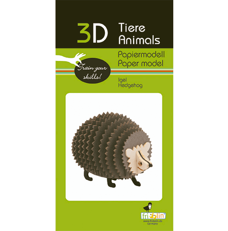 ערכת הרכבה מנייר קיפוד 3D
