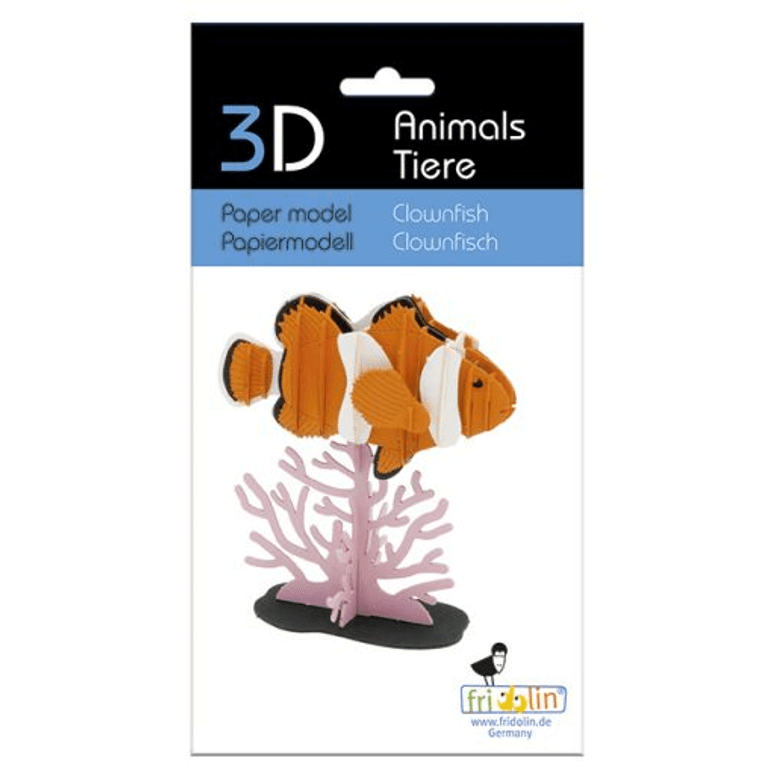 ערכת הרכבה מנייר דג ליצן 3D