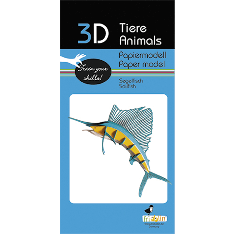 ערכת הרכבה מנייר דג מפרש 3D