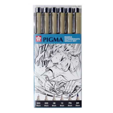 סט רפידוגרף PIGMA MANGA INTERMEDIATE SKILLS SET מבית SAKURA