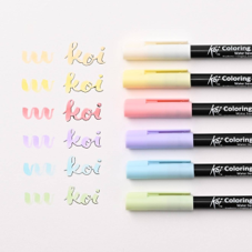 מארז 6 טושי  KOI COLORING BRUSH PEN SAKURA - CANDY