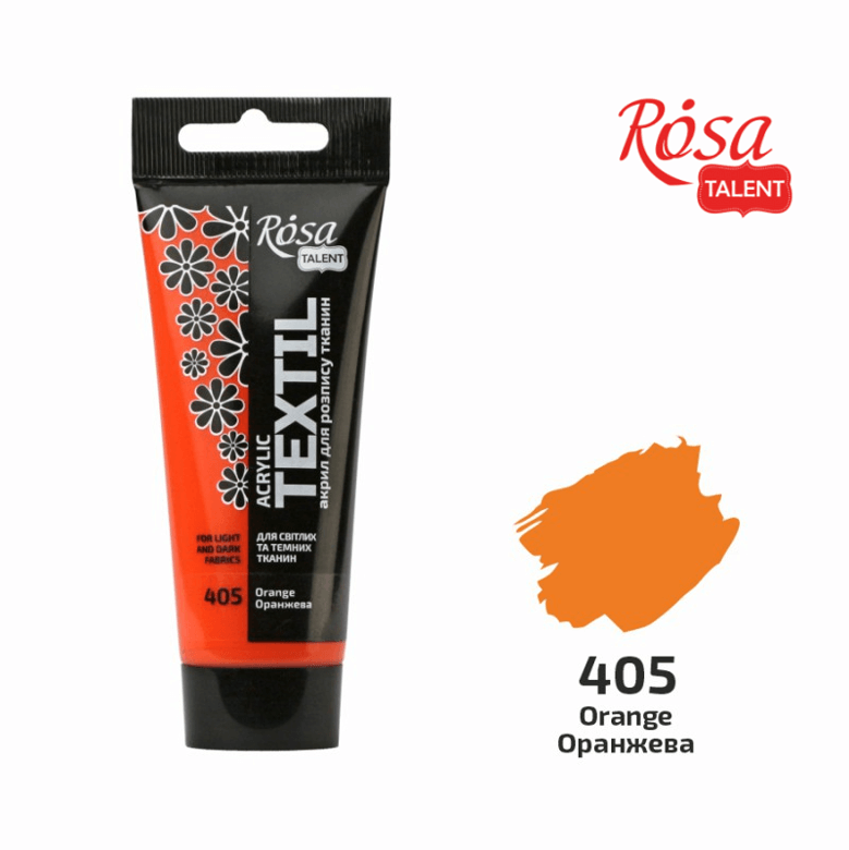 צבע לטקסטיל ROSA 60ML ORANGE  405