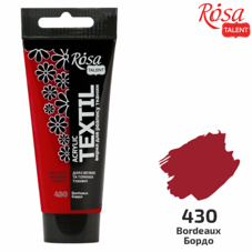 צבע לטקסטיל ROSA 60ML BORDEAUK  430