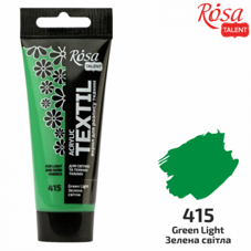 צבע לטקסטיל ROSA 60ML GREEN LIGHT 415