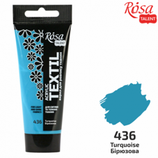 צבע לטקסטיל ROSA 60ML TURQUIISE 436
