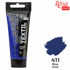 צבע לטקסטיל ROSA 60ML BLUE 411