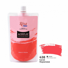 צבע אקריליק סטודיו באריזה רכה 200מ"ל ROSA CORAL 438 